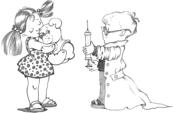 Раскраска прививка для детей