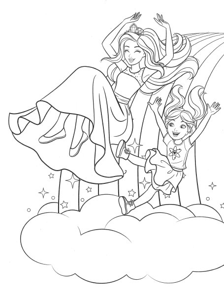 Раскраски Барби и её сёстры