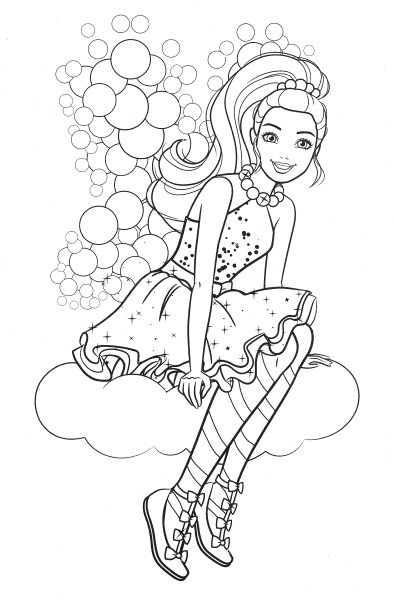 Раскраска Барби Дримтопия