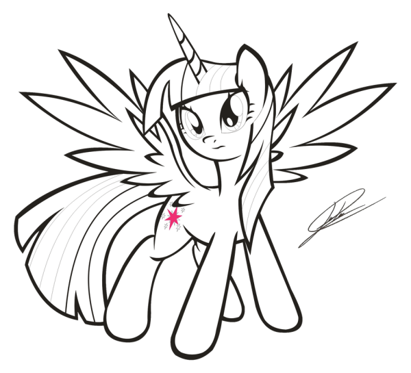 Раскраски пони Твайлайт Спаркл принцесса