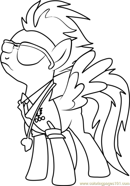 Раскраска чудо молнии пони