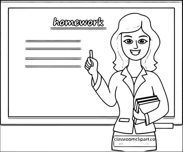 Учитель английского раскраска