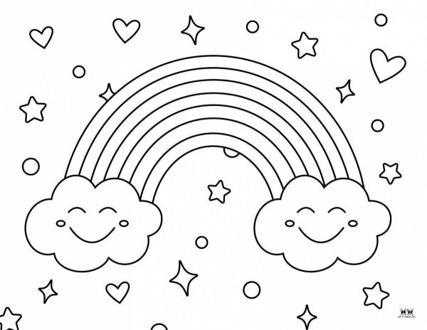 Раскраски инди КИД Радуга