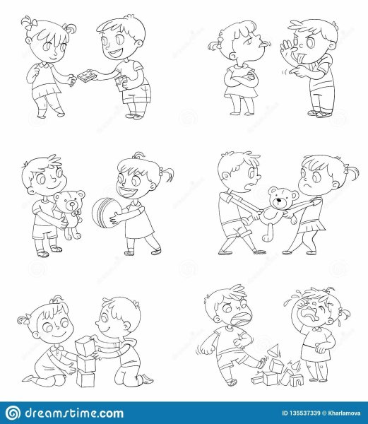 Раскраска хорошие и плохие поступки