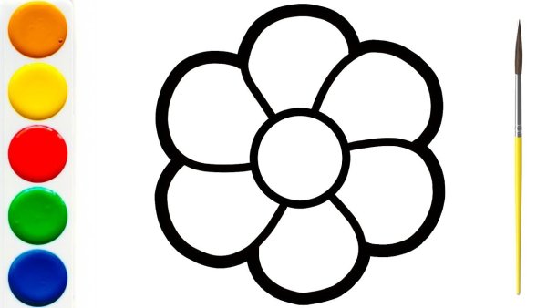 Раскраска изучаем цвета