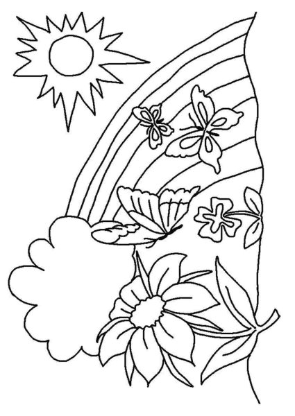 Трафарет лето для детей