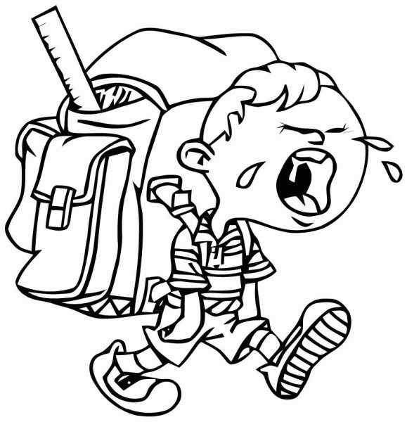 Школа раскраска для детей