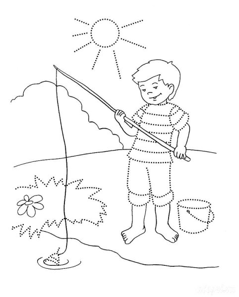 Лето раскраска для детей