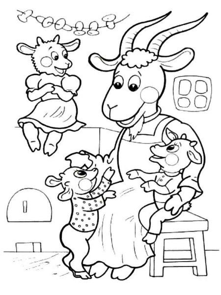 Раскраски для детей сказки