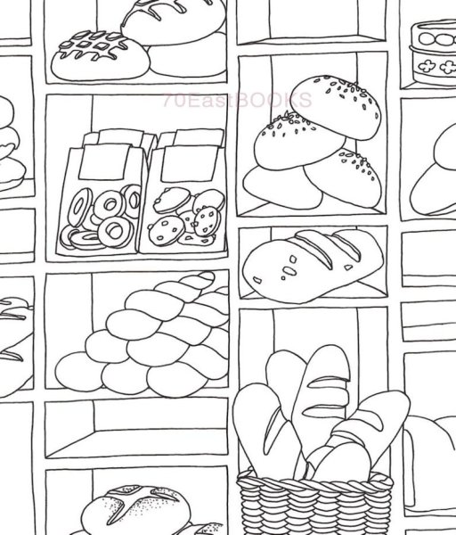 Раскраска хлеб