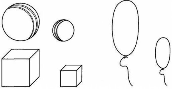 Большой маленький раскраска