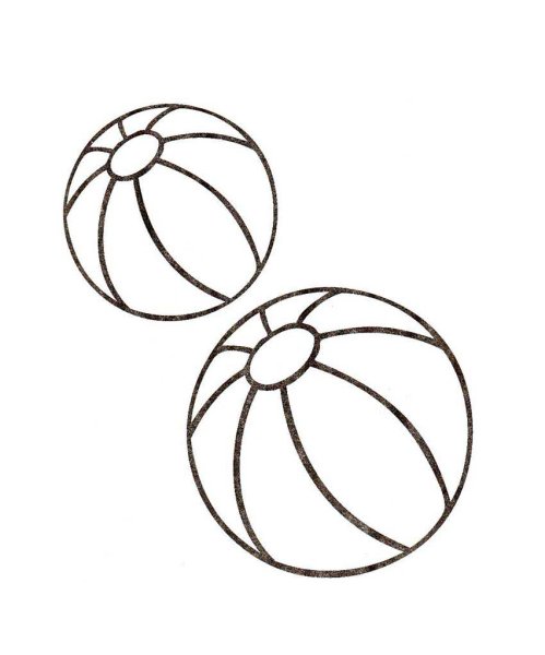 Мяч раскраска