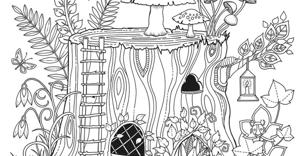 Раскраска "сказочный лес"