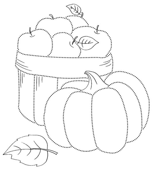 Осенняя раскраска