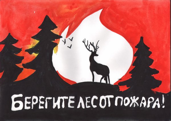 Плакат против пожара
