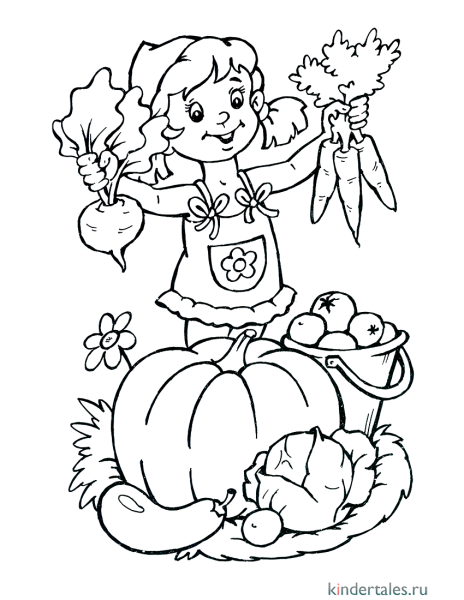 Раскраска урожай