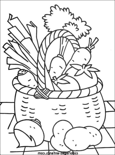 Дары осени раскраска