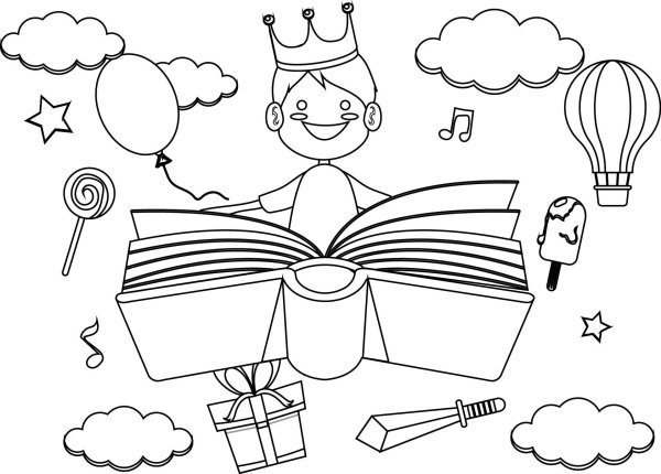 Детская мечта раскраска