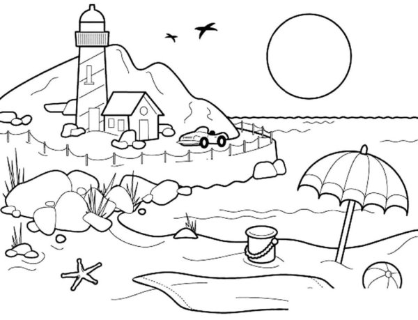 Раскраска природа