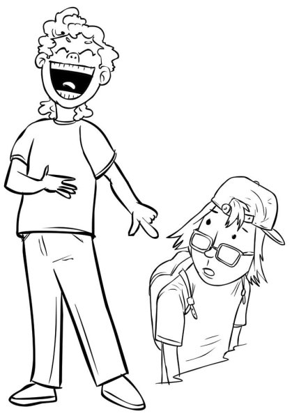 Буллинг рисунок карандашом