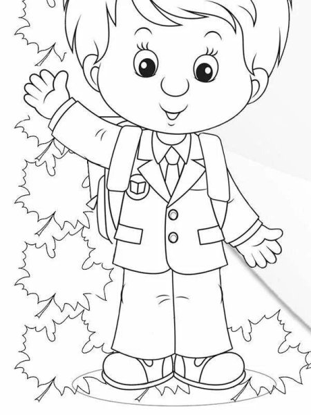 Ученик раскраска