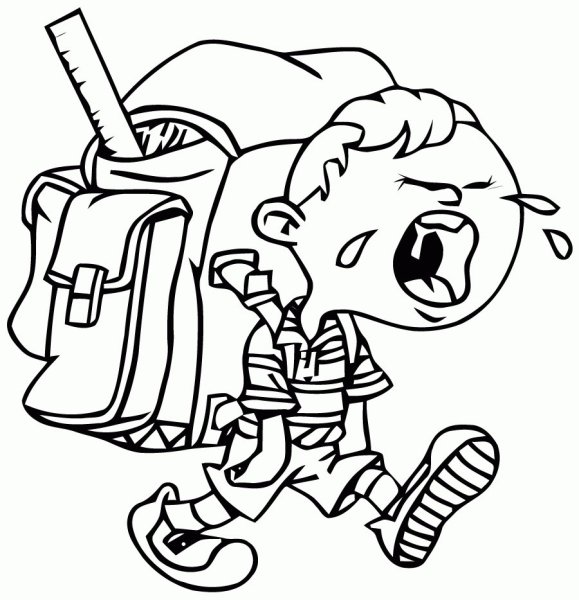 Раскраска школа