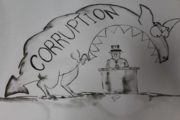 Нет коррупции раскраска