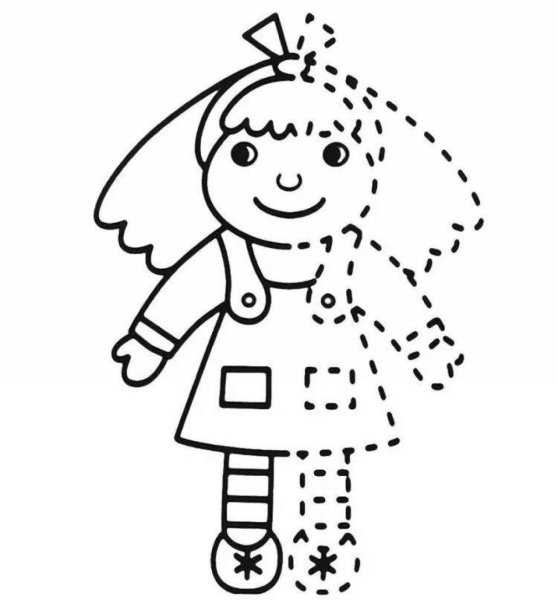 Части тела раскраска для малышей