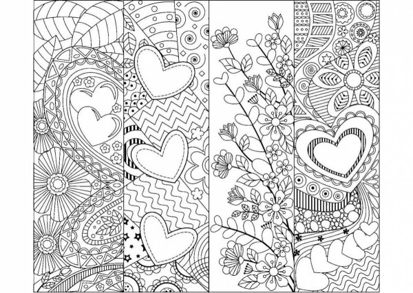 Раскраски антистресс маленькие