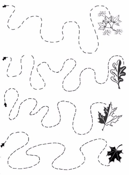 Графомоторика осень 4-5 лет