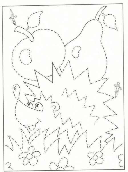 Обводки для детей осень