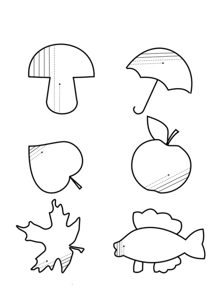 Штриховка для дошкольников