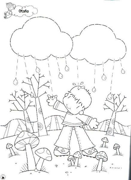 Осень штриховка для дошкольников