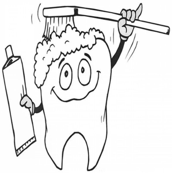 Раскраска здоровый образ жизни для детей