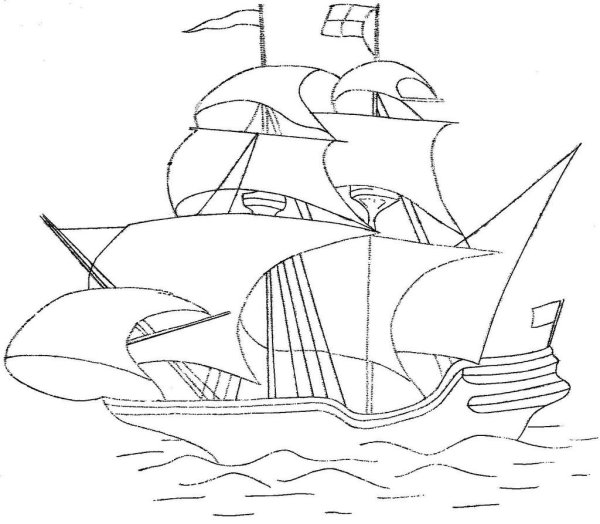Алые паруса раскраска