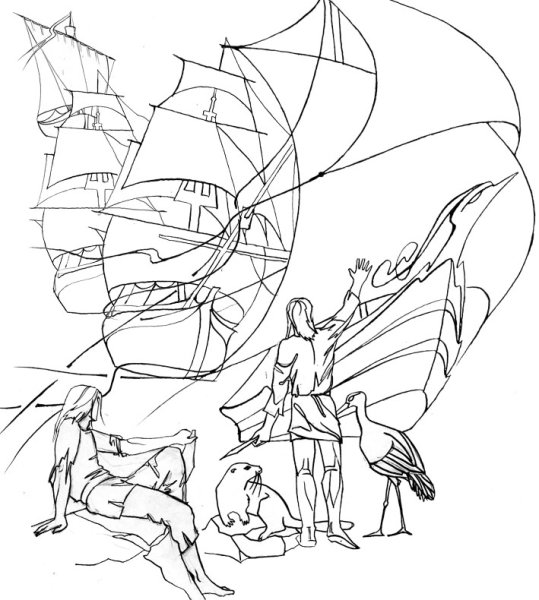 Алые паруса раскраска