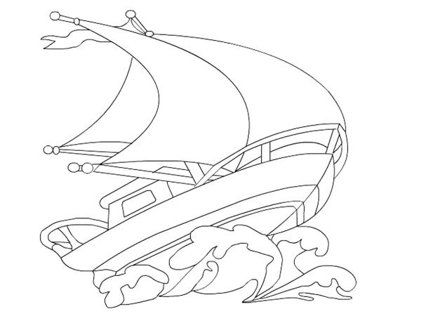 Алые паруса раскраска для детей