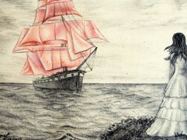 Алые паруса Грин иллюстрации к произведению