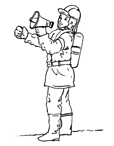 Пожарный контур для детей