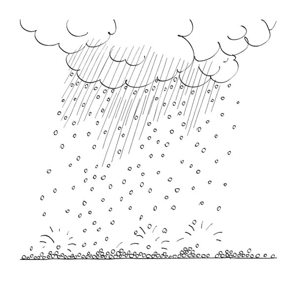 Раскраска дождик