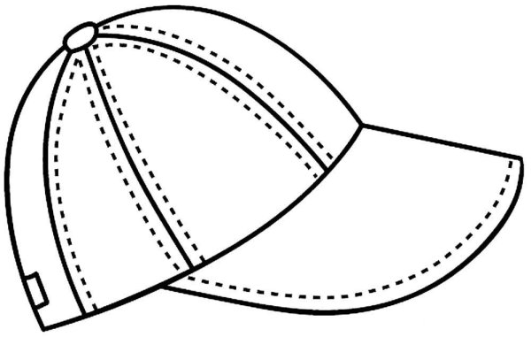 Кепка раскраска для детей