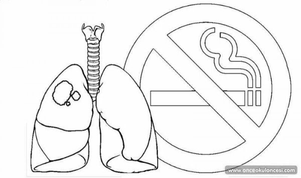 Раскраска на тему вредные привычки