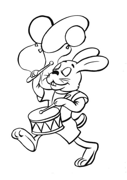 Заяц из ну погоди раскраска