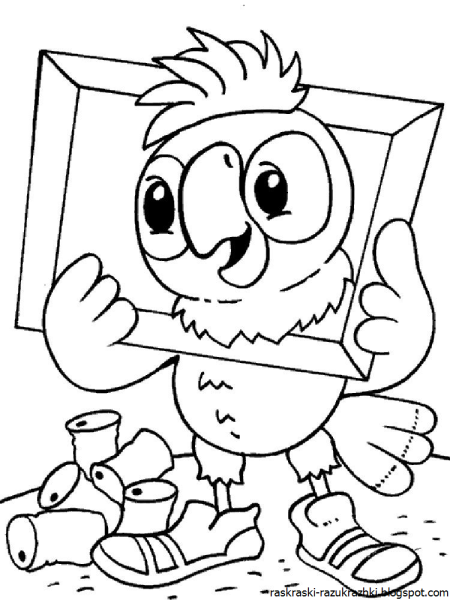 Возвращение блудного попугая раскраска