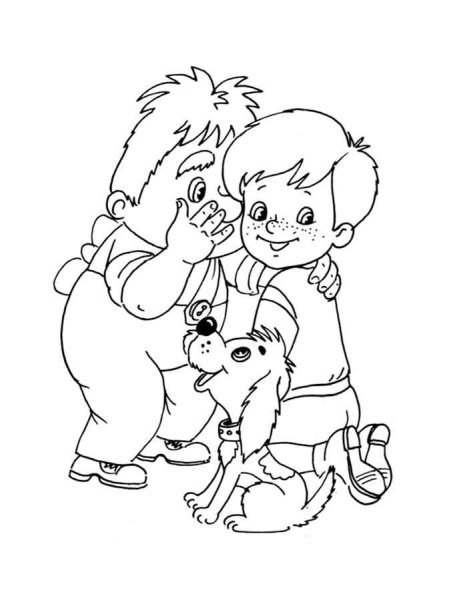 Малыш и Карлсон. Раскраска