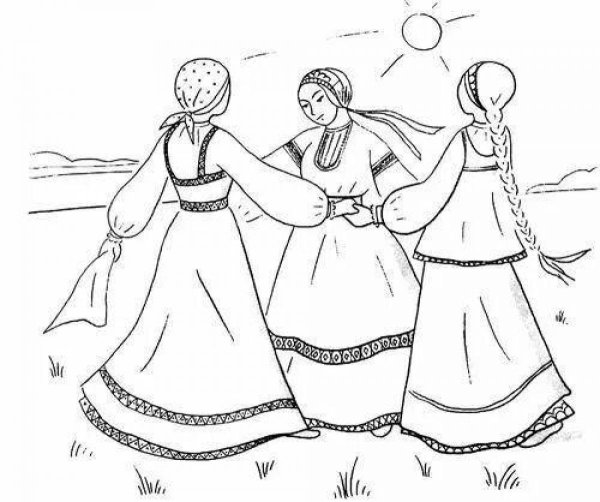 Хоровод рисунок