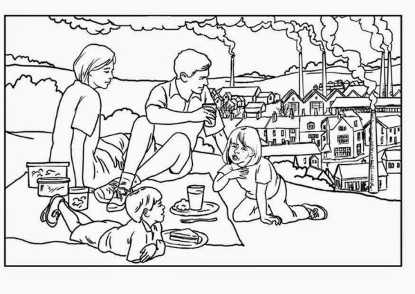 Окружающая среда раскраска