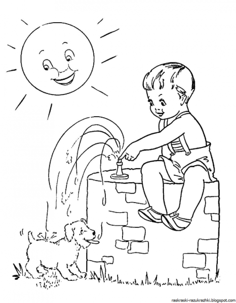 Вода раскраска для детей