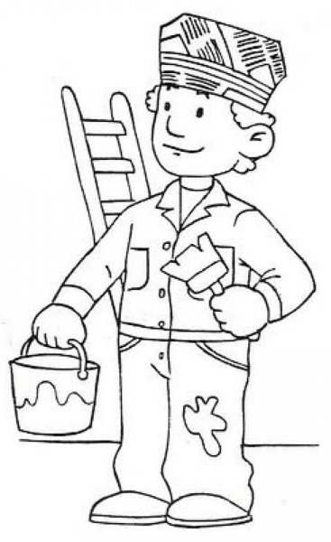 Профессии раскраски для детей