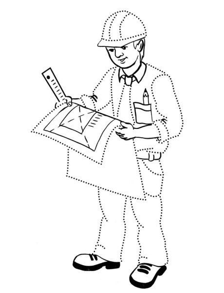 Профессии раскраски для детей